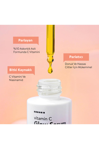 Hanskin Vitamin C Glow Serum- C Vitaminli Aydınlatıcı Serum/%10 Askorbik Asit / 30ml.