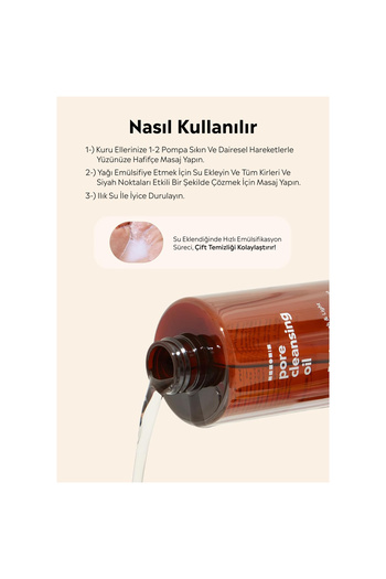 Hanskin Pore Cleansing Oil Bha – Karma Ve Yağlı Ciltler Için Gözenek / Makyaj Temizleme Yağı [300ml]