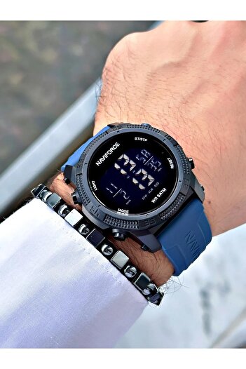Naviforce NAVİFORCE SPOR KULLANIMA UYGUN KRONOMETRELİ AYDINLATMALI DİJİTAL KOL SAATİ 5 ATM