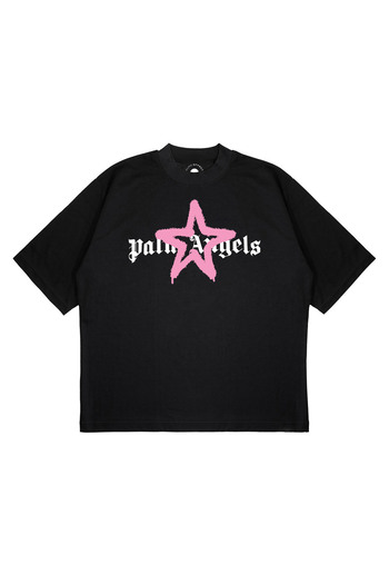 PURE EFFECT Unisex oversize tričko Palm Angels Star Tee Box Fit z tlusté látky