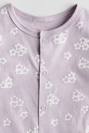 H&M Patterned all-in-one pyjamas