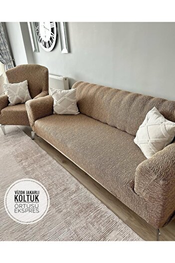 Hacer jakarli Koltuk Örtüsü 3.3.1.1 Koltuk Kılıfı Takımı Sofa Cover Ev Tekstili