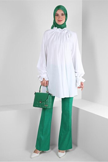Alvina GARNED TIE-DETAIL TUNIC 43891