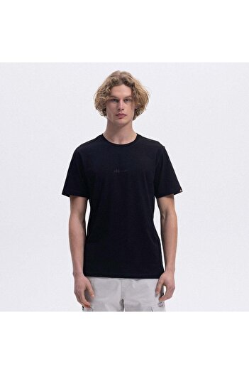 Ellesse Em462-Bk Crew Neck Men's T-Shirt - Black