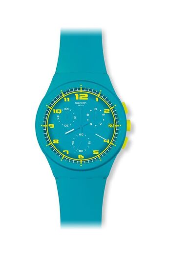 Generic Swatch Women Susl400 Acid Drop Blue Silicone Watch