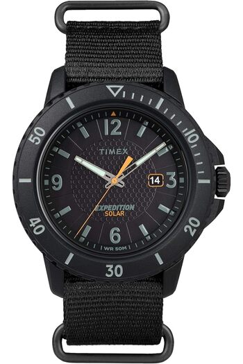 Generic Timex Men Expedition Gallatin Solar 44 Mm Slip Thru Watch With Nylon Strap