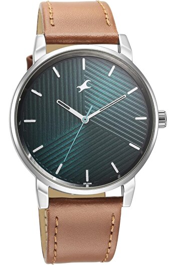 Generic Fastrack Analog Green Dial Men Casual Watch Brown
