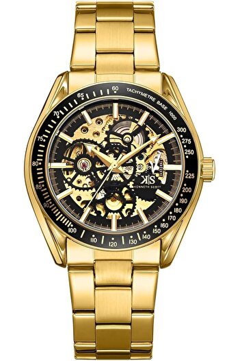 Generic Kenneth Scott Men Quartz Movement Watch Mechanical Display And Stainless Steel Strap K22312 Sbsb