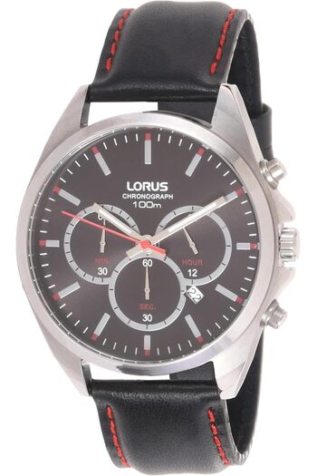 Generic Lorus Sports Mens Analog Quartz Watch With Leather Bracelet Rt369Gx9