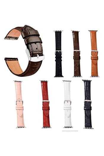 Generic Adando Applicable To Watch Strap Iwatch234567Se Genuine Leather Strap 7Pack
