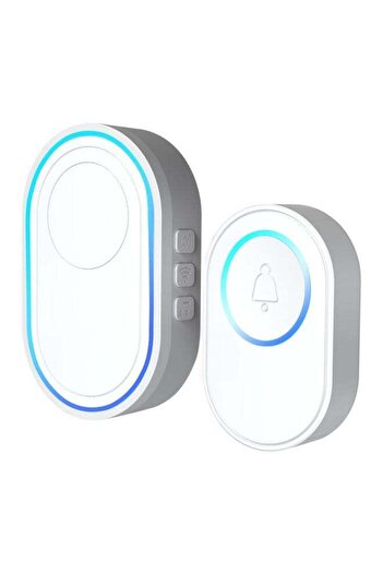 Generic Wireless Doorbell Kit With EU Plug White/Blue