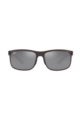 Maui Jim Mj 0449S 001 11 58 Polarized Unisex Rectangular Clear Grey Bone Sunglasses