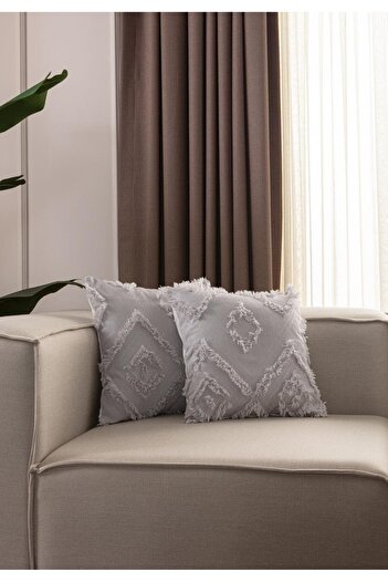 Markaev Bohemian 2-Piece Throw Pillow Cover - Tassel Detailed