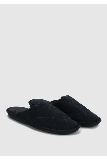 Peluche Navy Blue Men's House Slippers