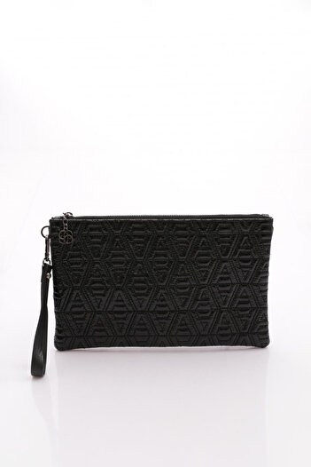 DGN Women's Diamond Patterned Bag Black 52263448