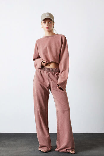 Beyyoglu Washed Palazzo Jogging Pants