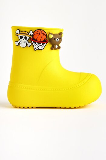 Limoya Chris Yellow Pin Detailed Waterproof Children's Boots