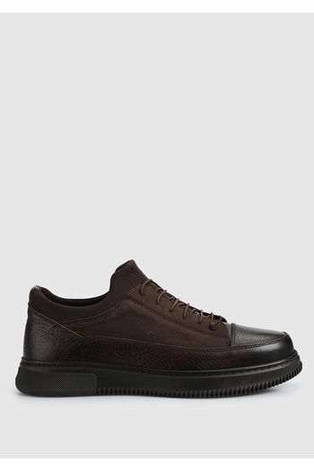 Provoq Brown Leather Men's Shoes
