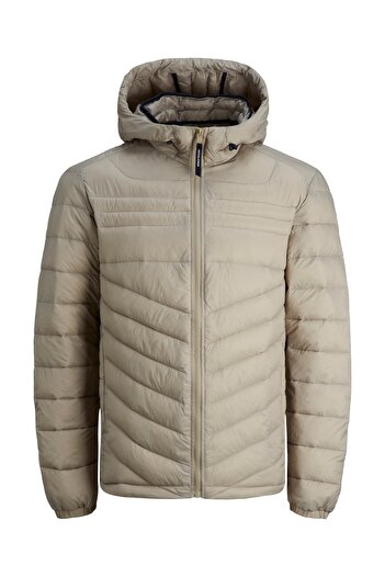 Jack & Jones Jjehero Puffer Hood Noos Erkek Bej Mont - 12211785