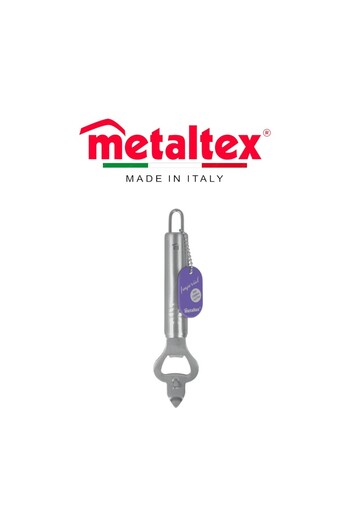 Metaltex Imperial Bottle Opener – Stainless Steel with Oval Handle, Dishwasher Safe