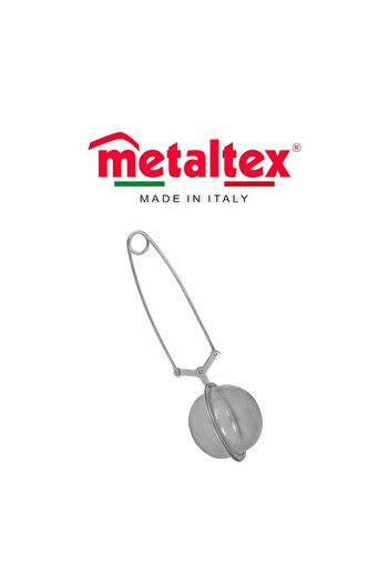 Metaltex Stainless Steel Tea Infuser with Pliers Handle – 45x150mm Fine Mesh Tea Brewer