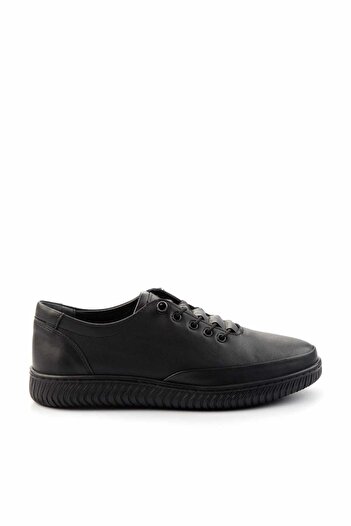 Bambi Black Leather Women's Casual Shoes K01467012503