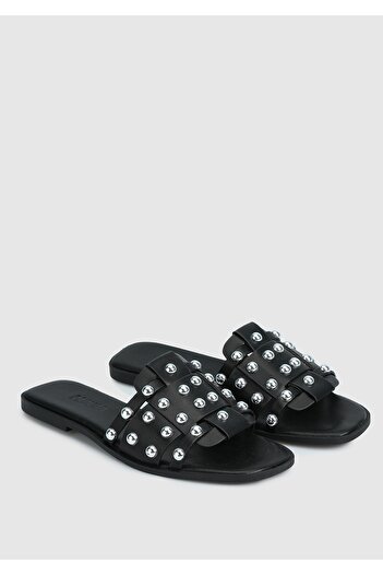 Provoq Black Women's Slippers