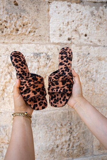 LamintaGlobal Γυναικείες παντόφλες Goldeye Leopard