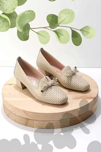 Bambi Beige Women's Ballerina Flats K01531200003