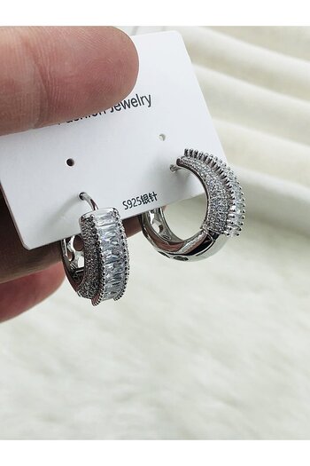 DS DİAMONDSHOP Zircon Stone Kalya Istanbul Halası New Season Earrings