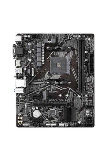 Gigabyte GIGABYTE A520M S2H motherboard, AMD A520, AM4, mATX
