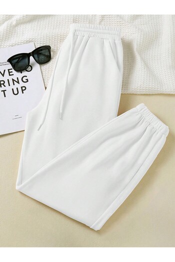 PENTHİLUS Flat Long Sweatpants with Lace-Up Waist
