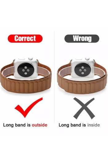 Generic Silicone Magnetic Loop Strap Compatible with Apple Watch Series 10/Ultra 2/9/8/7/6/SE, Fashion Brace