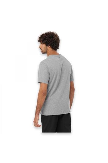 Salomon Lc 2245400   Sal Logo Perf Ss Tee m Gray Men's T-Shirt