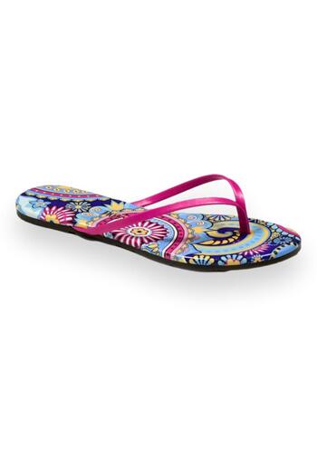 Tkees Tk-2209 Classic Patterned Flip Flops Multicolored Women's Slippers