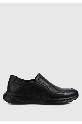 Provoq Men's Black Leather Shoes