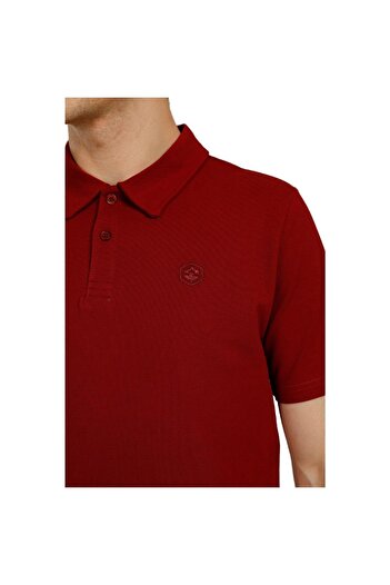 lumberjack Ct953 101079283 Basic Polo Bordo Erkek T-shirt