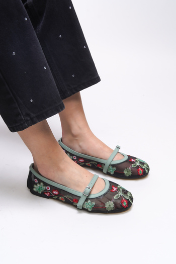 Riccon Women's Ballerinas 0012101   - Mint Green