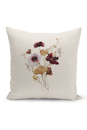 Bertille Home Flower Spring Series Double Sided Digital Printed Throw Pillow Cover (Spring)