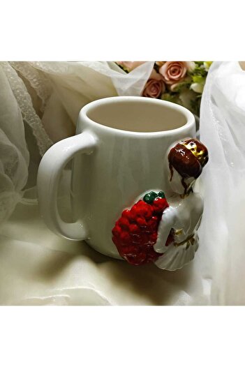 seda seramik Handmade Bride Girl Mug Cup 400ml