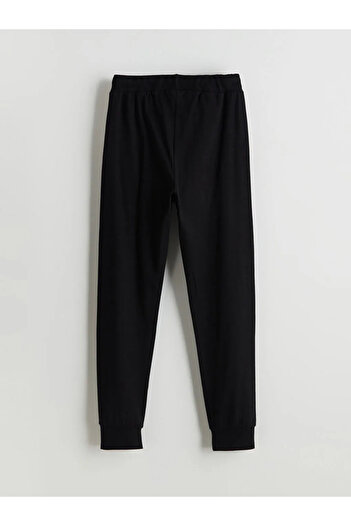 LC Waikiki LCW Kids Siyah Beli Lastikli Erkek Çocuk Jogger Eşofman Altı