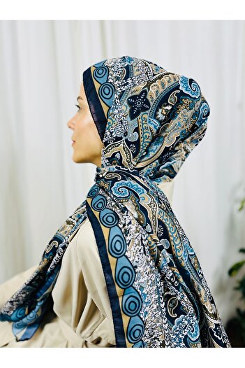 kubbe Zen Soft Cotton Shawl - Capture a Peaceful and Stylish Style with Retro Ethnic Pattern