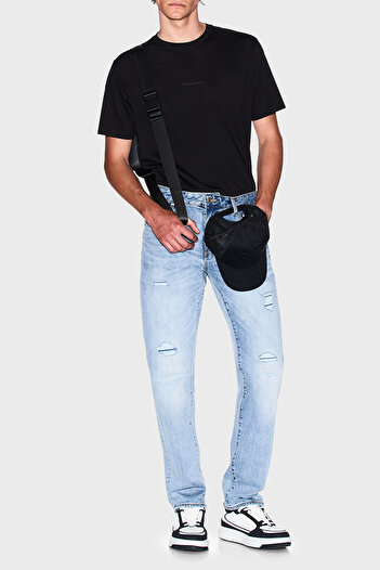 Armani Exchange Armani Exchage 100% βαμβακερό κανονικό μπλουζάκι με λαιμόκοψη ανδρικό μπλουζάκι XM 000533   AF10364 UC001