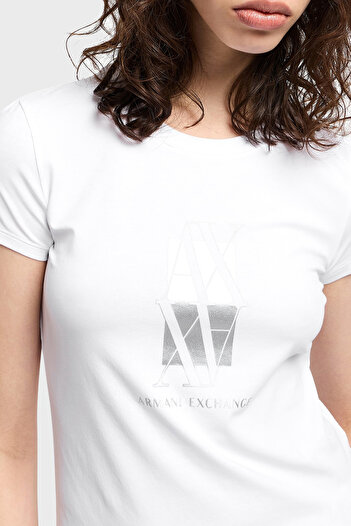 Armani Exchange Μπλουζάκι Armani Exchage Cotton Slim Fit Crew λαιμόκοψη με λογότυπο T SHIRT XW 000511   AF11929 U0002