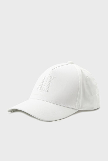 Armani Exchange Stoned Logo 100% Cotton Hat Hat Xw 000957   Af13846 U0002