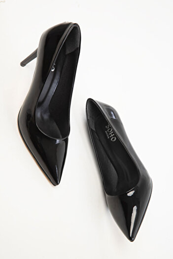 SOHO 20479 Black Patent Leather Women's Classic Heeled Shoes