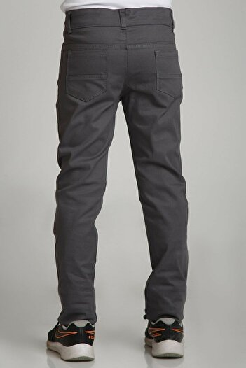 Nacar Unisex Sports Model Gray Canvas Trousers