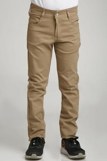 Nacar Unisex Sports Model Camel Canvas Trousers