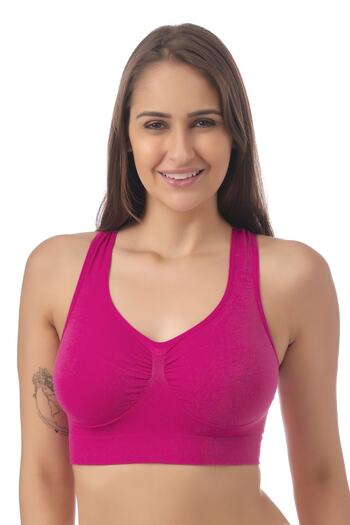 Doce Cravo Seamless Recovery Sports Bra11604001 Fuchsia