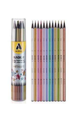 Adel Blackline 12 Colors Metallic Paint Pen in Metal Tube